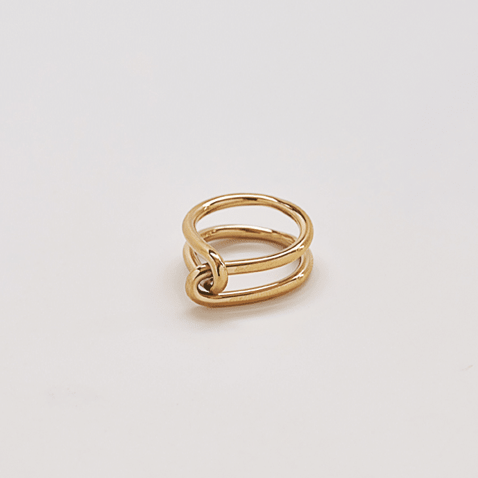 Gold Double Knot Ring