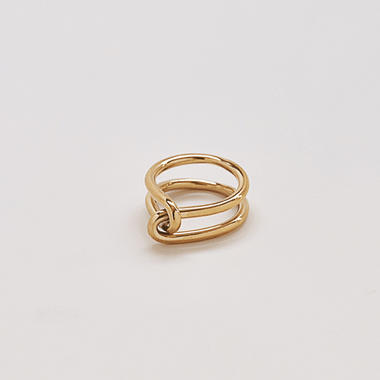 Gold Double Knot Ring