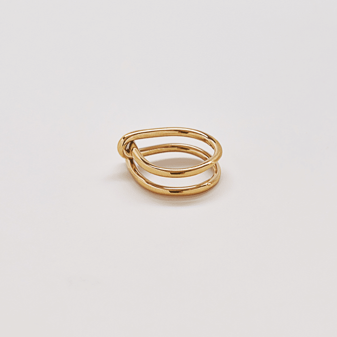 Gold Double Knot Ring