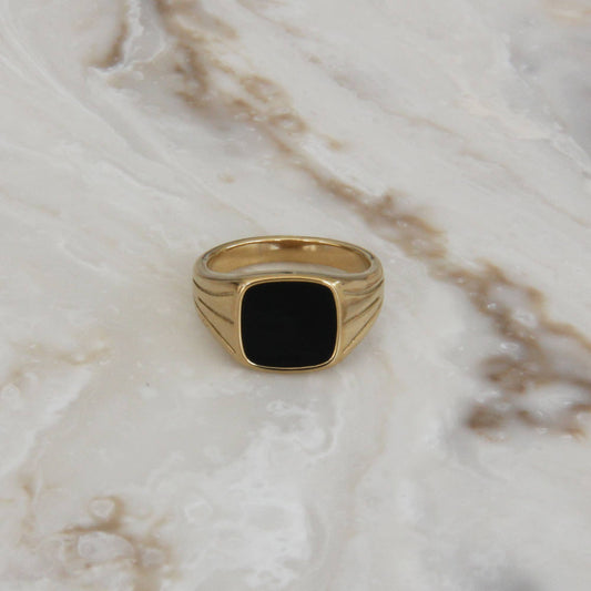 Black Signet Ring